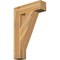 Ekena Millwork Traditional Block Rough Sawn Bracket, Western Red Cedar, 6"W x 24"D x 36"H BKT06X24X36TRA05RWR - alternate 1